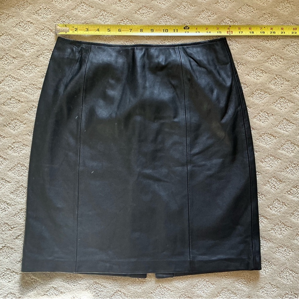 Apt 9 black genuine leather skirt, NWT size 12